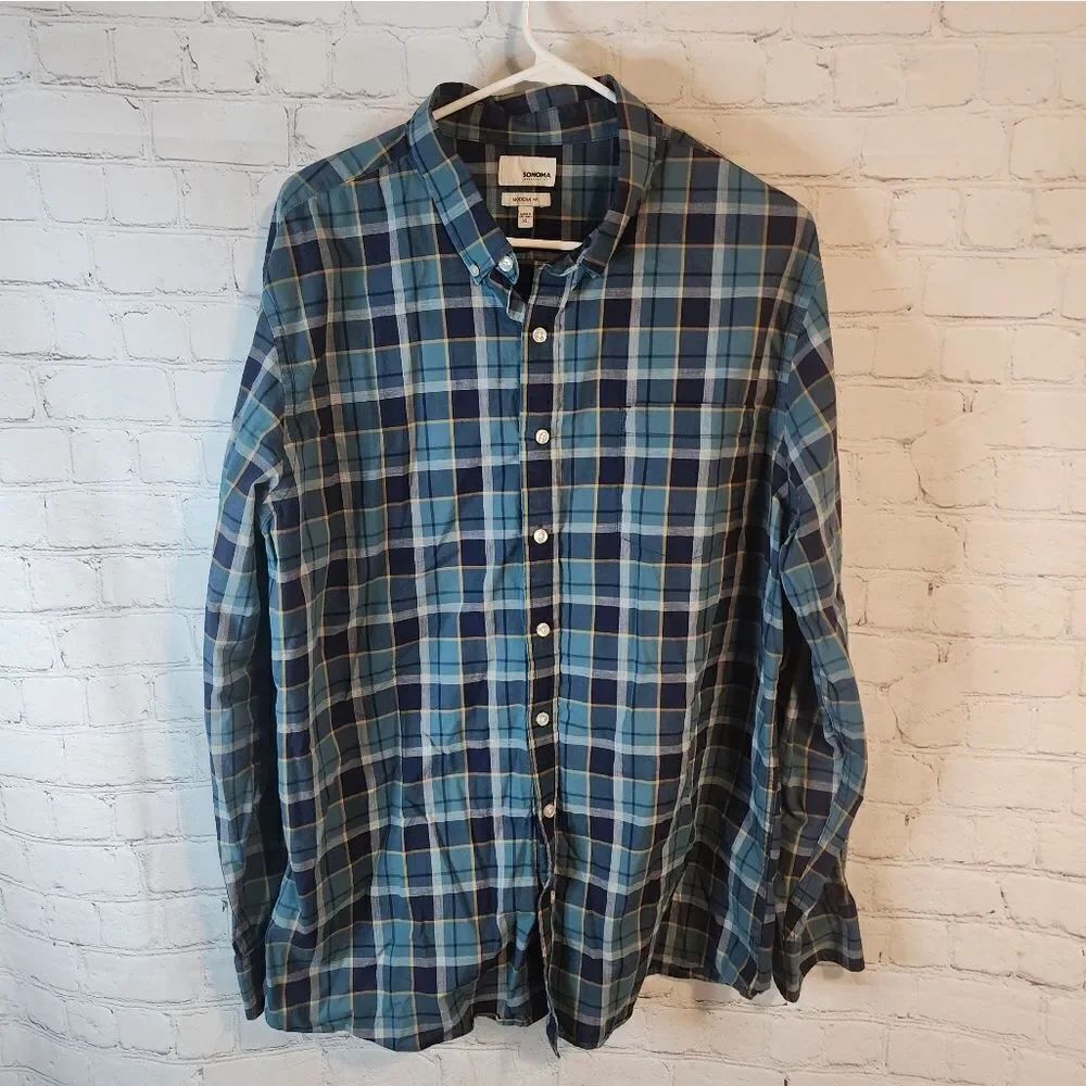 Men's Sonoma "Modern Fit" longsleeve button-down shirt, size XL